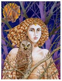 BLODEUWEDD THE OWL GODDESS